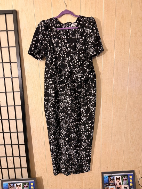 Calvin Klein Pants - Calvin Klein Black and White Floral Jumpsuit Romper